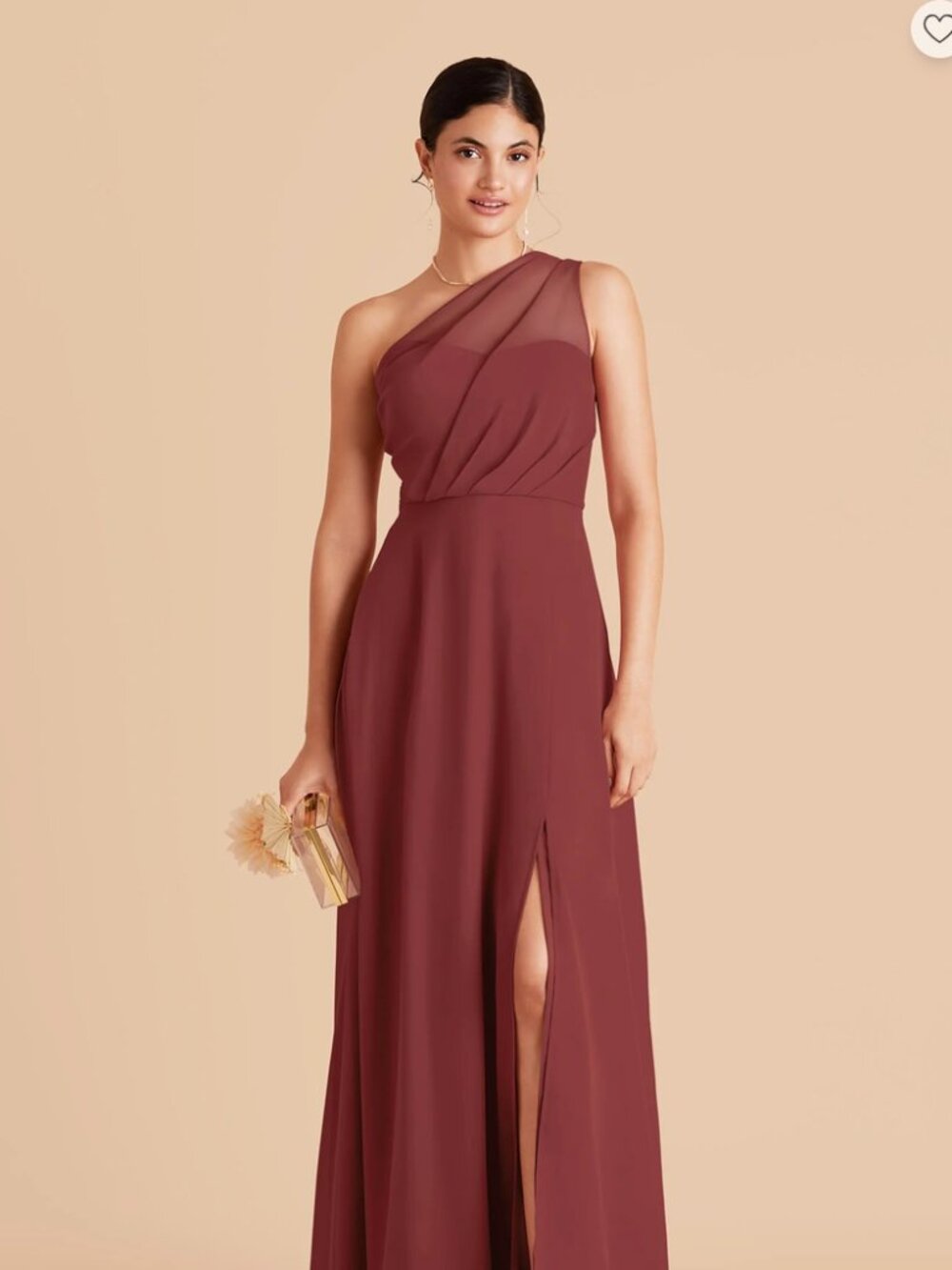 Birdy Grey - Kira Dress - Chiffon Rosewood - Small